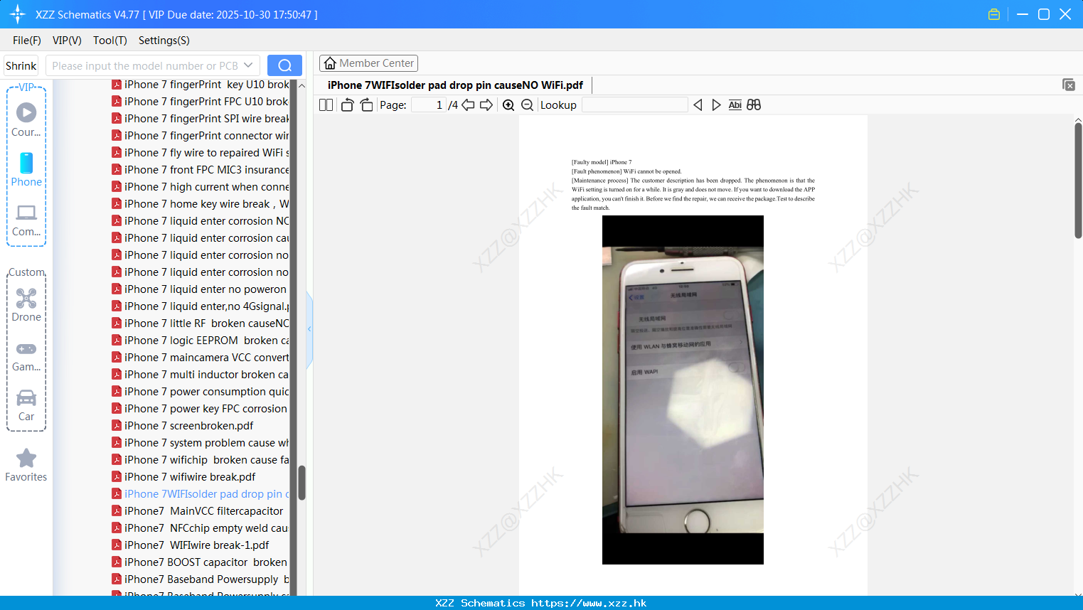 IPhone 7WIFIsolder Pad Drop Pin CauseNO WiFi